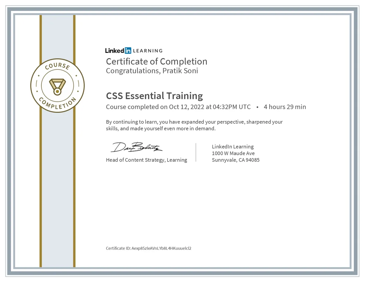 CSS LinkedIn
