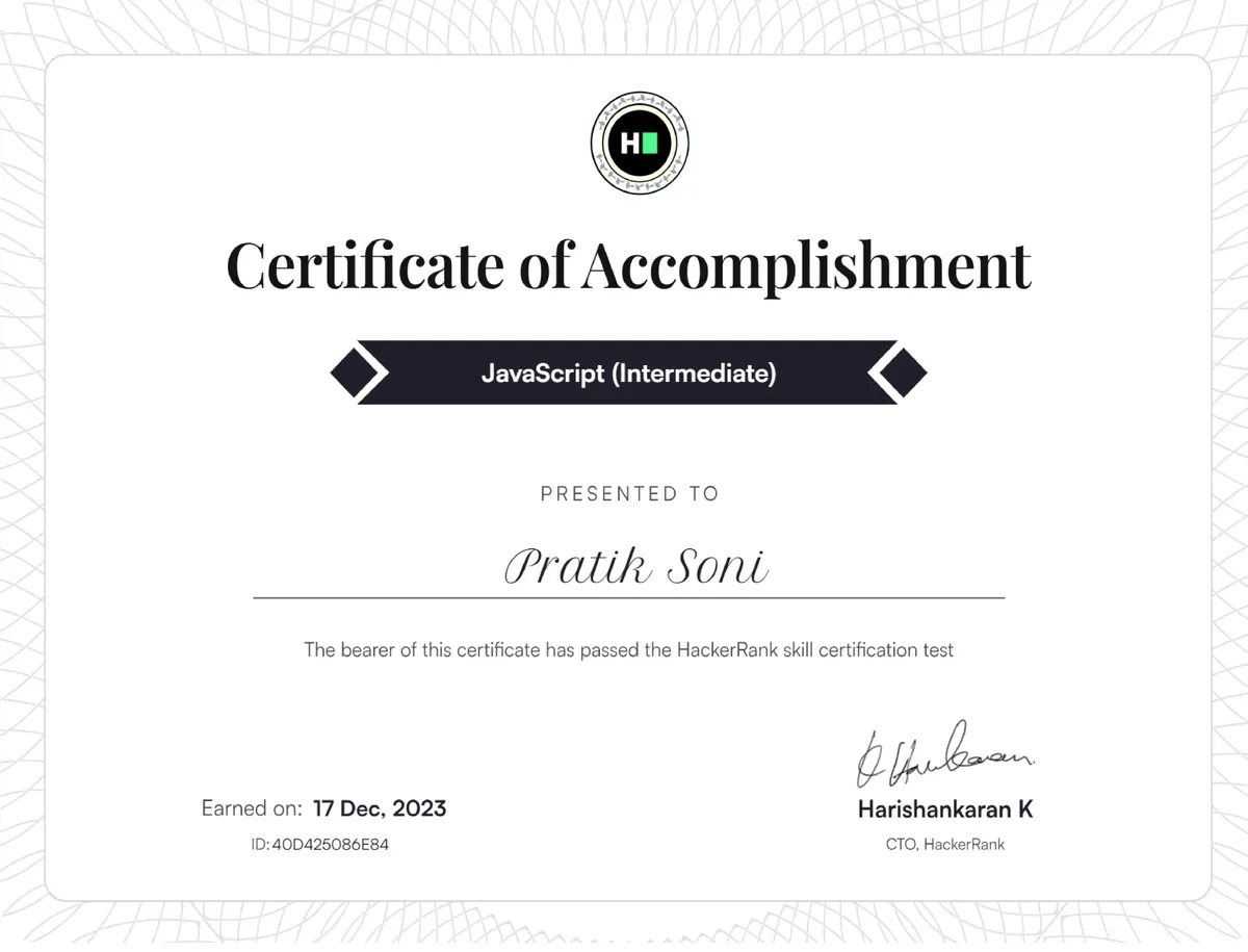 JavaScript Intermediate